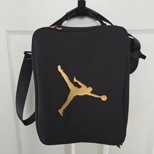 Jordan Shoe bag Men's L Black & Gold Sneakers Travel/Display 9B0388-K5X